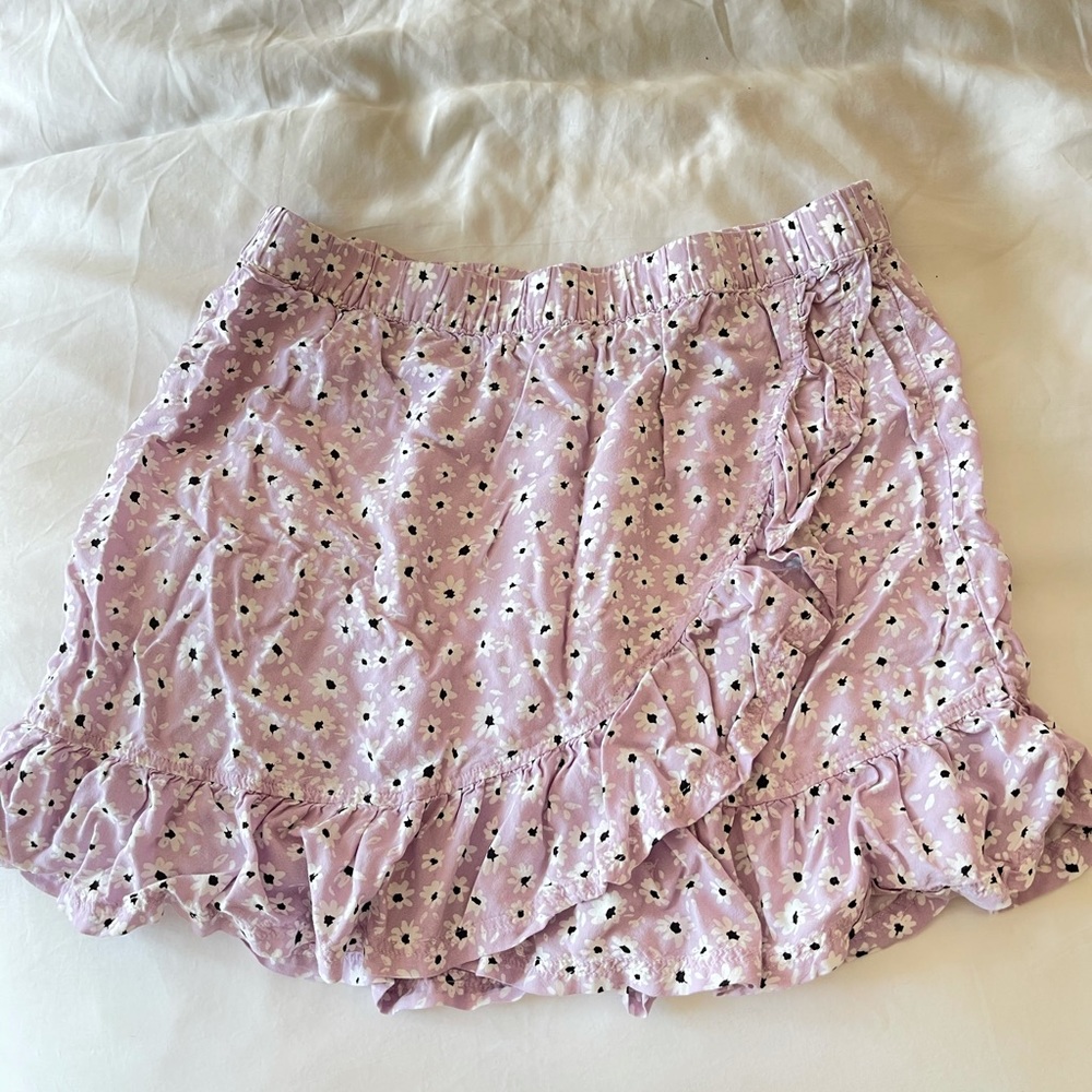 Lavender Floral Skirt